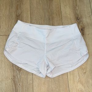 White Lululemon shorts